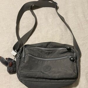 Kipling Charcoal Messenger Bag